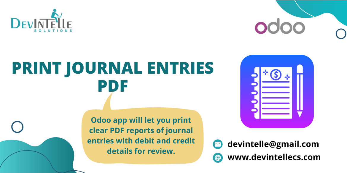 Print Journal Entries PDF in Odoo