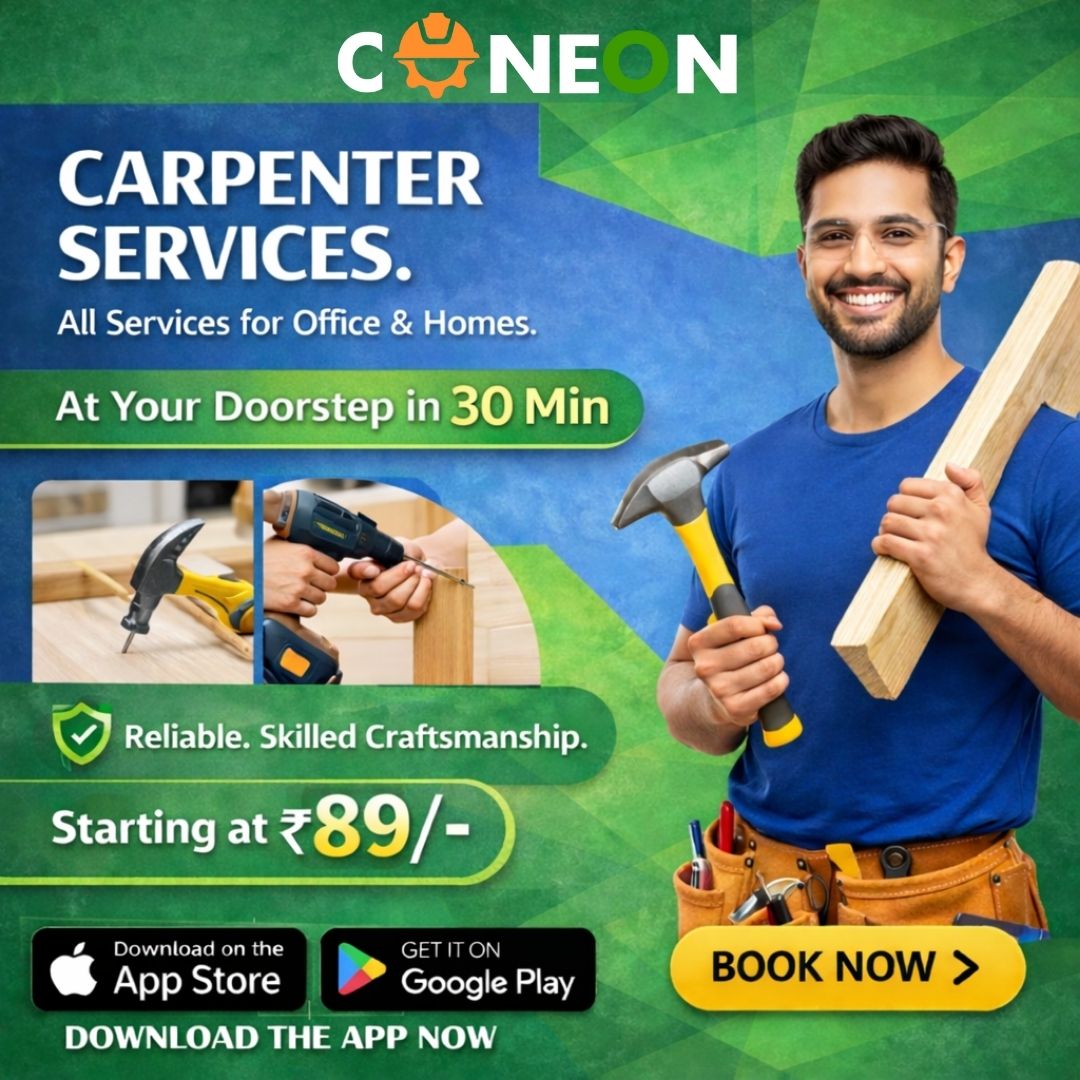 Coneon Carpenter Service – Book Carpenter in Gurgaon Easily