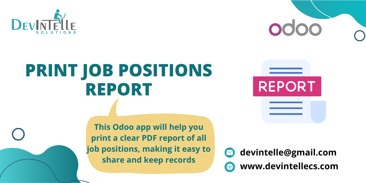 Print Job Positions Report in Odoo