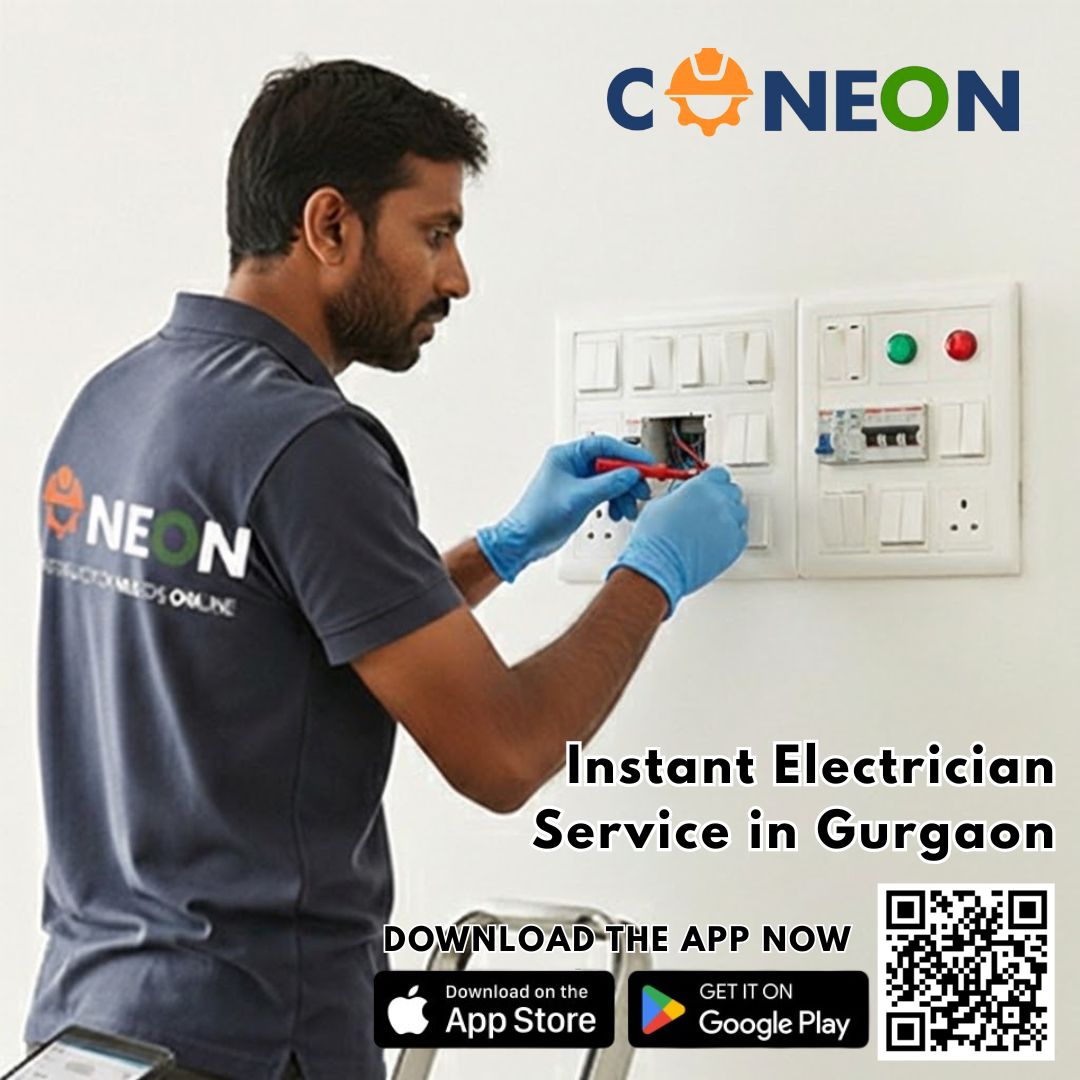 Book Electrician Service Near Me in Gurgaon | Expert Electrician in Gurgaon – CONEON