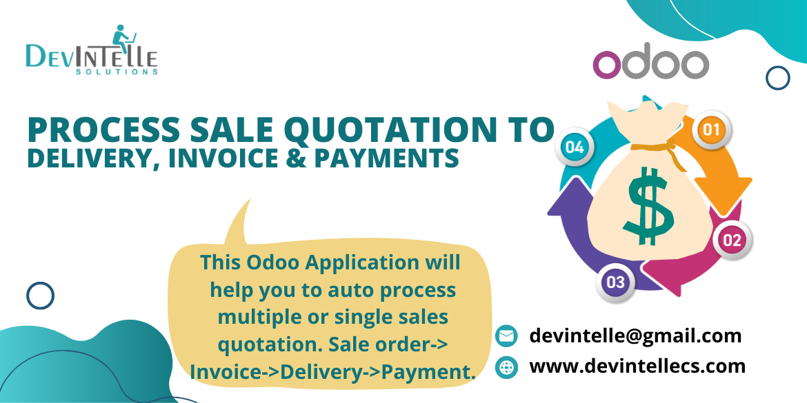 Process Quotation to Delivery, Invoice, Payments in Odoo