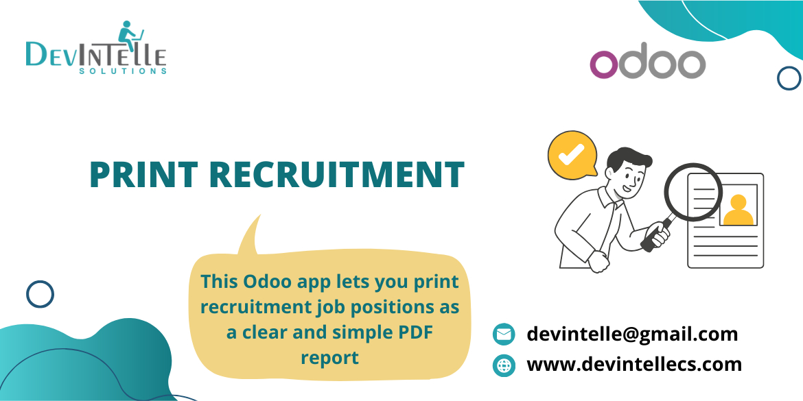 Print Recruitment, Print Job Position in Odoo