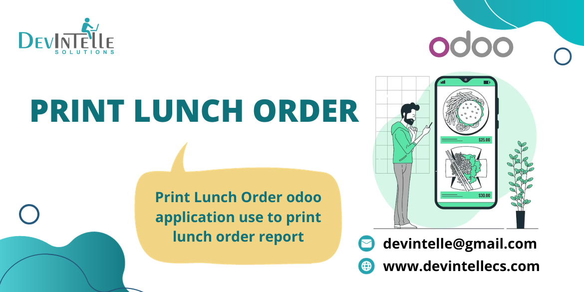 Print Lunch Order, Lunch Order Print PDF in Odoo