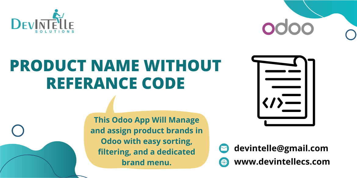 Product Name without Referance Code in Odoo