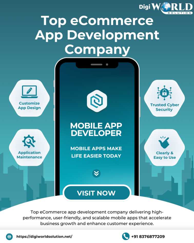 Top eCommerce App Development Company Delivering High-Performance Mobile Apps