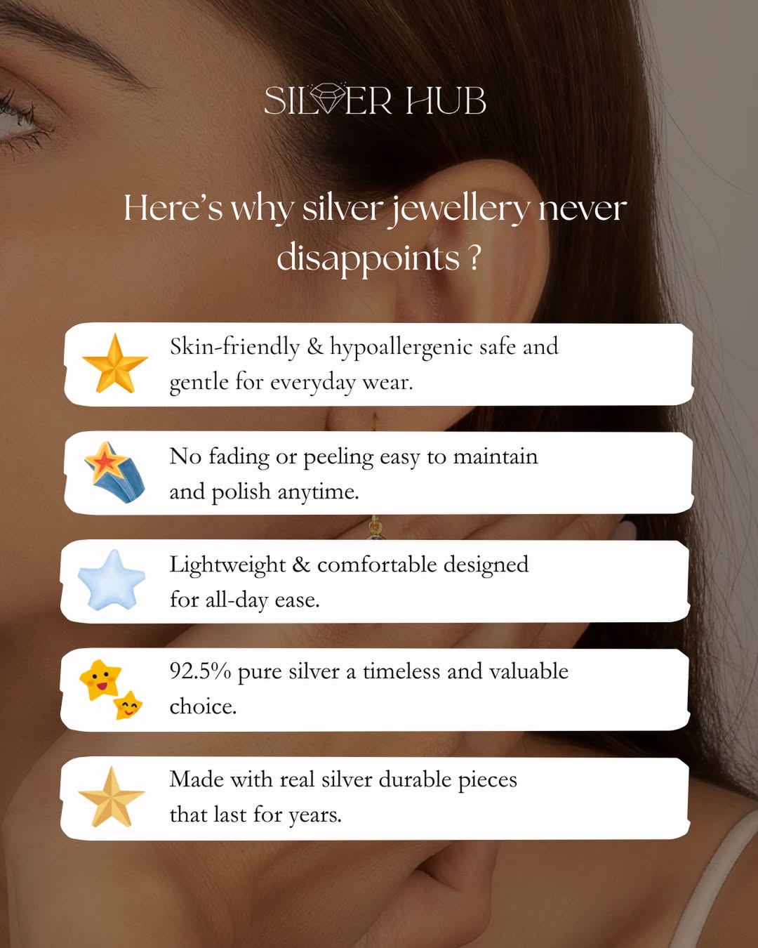 Buy Silver Jewellery Online in India 925 Sterling Silver Silverhub