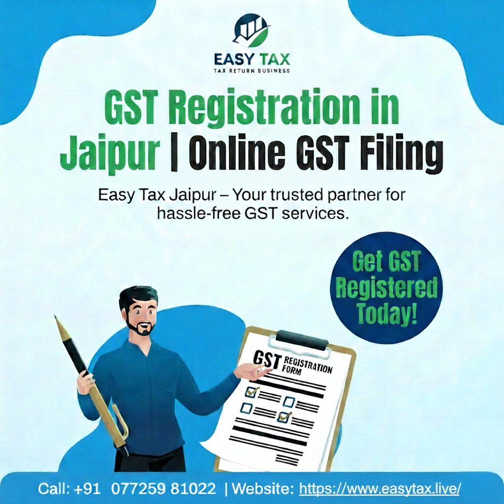 GST Registration in Jaipur Online - GST Filing - Easy Tax Jaipur